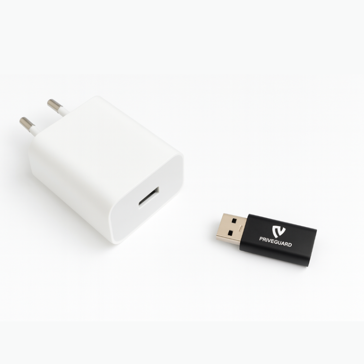 USB-A to USB-C Transmission Data Blocker